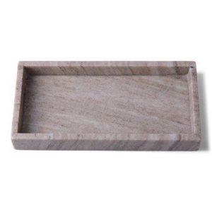 Bricka 30×15 cm Avlång Marmor Form Living