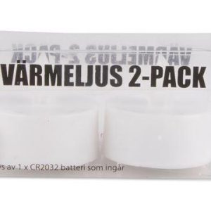 Värmeljus LED fast låga 2 -pack