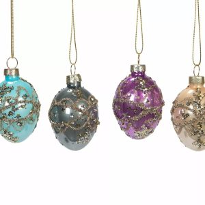 Ägg Glas Royal Mix m glitter 8-pack A lot