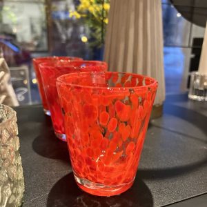 Glas Milano röd