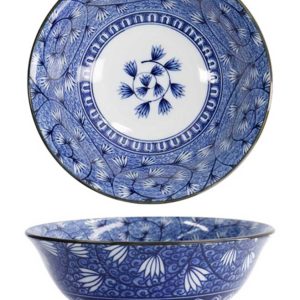 Japansk Ramenskål Hana Blue 20,5×8 cm 1200 ml – Tokyo Design