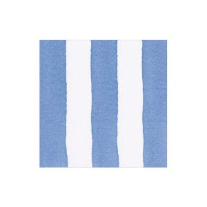 Cocktailservett 25×25 cm – Blue Cafe Stripe – Caspari
